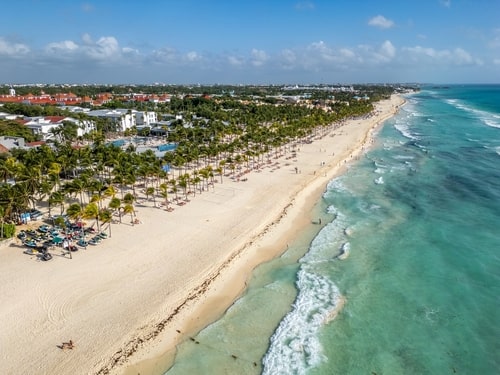 a beautiful stretch of beach on the riviera maya in mexico. real estate in the riviera maya has something to suit all tastes and budgets
